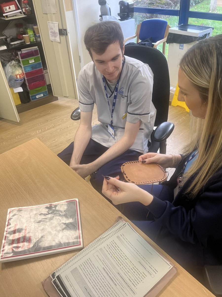 NHSGGC - Mental Health Occupational Therapists (@nhsggcmhot) on Twitter photo One of the OT's in the North East Inpatient Team at Stobhill delivering a student tutorial/practice education session to GCU student Murray in the use of the Large Allen Cognitive Level Screen (LACLS) #OTWeek2024 #EvidenceBasedPractice #OTPracticeEducation <a href="/GcuOcc/">GCU Occupational Therapy</a> One of the OT's in the North East Inpatient Team at Stobhill delivering a student tutorial/practice education session to GCU student Murray in the use of the Large Allen Cognitive Level Screen (LACLS) #OTWeek2024 #EvidenceBasedPractice #OTPracticeEducation <a href="/GcuOcc/">GCU Occupational Therapy</a>