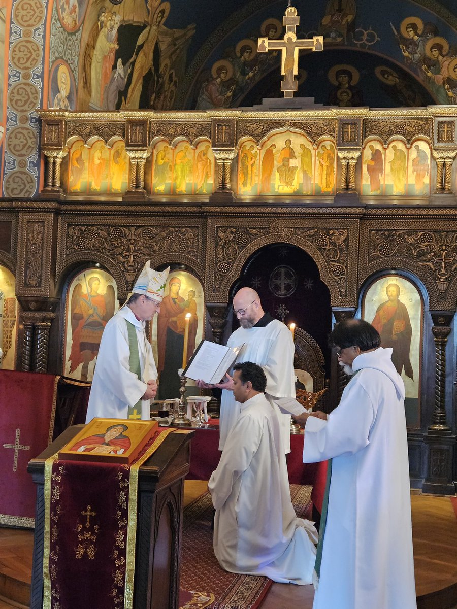 Delighted to Commission Nathanial Nathanial as Area Dean in the closing Eucharist of our Eastern Synod in the stunning setting of this Serbian Patriachate Chapel.