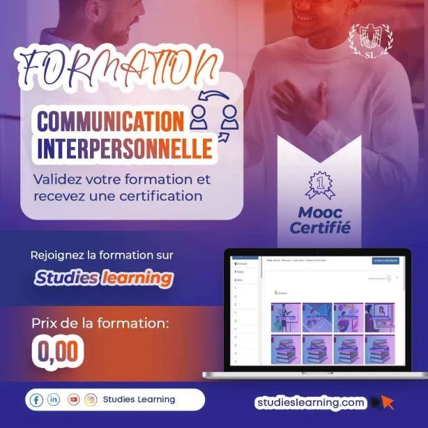 Studieslearn_In's tweet photo. #Formationofferte : 𝐂𝐨𝐦𝐦𝐮𝐧𝐢𝐜𝐚𝐭𝐢𝐨𝐧 𝐢𝐧𝐭𝐞𝐫𝐩𝐞𝐫𝐬𝐨𝐧𝐧𝐞𝐥𝐥𝐞 🚨🚨
🚀Commencez la formation, le lien d'accès gratuit : https://t.co/YotCFnMw9w Formez-vous sur cette compétence et valorisez votre CV avec une certification professionnelle.
#studieslearning https://t.co/9SuFeSjyPb