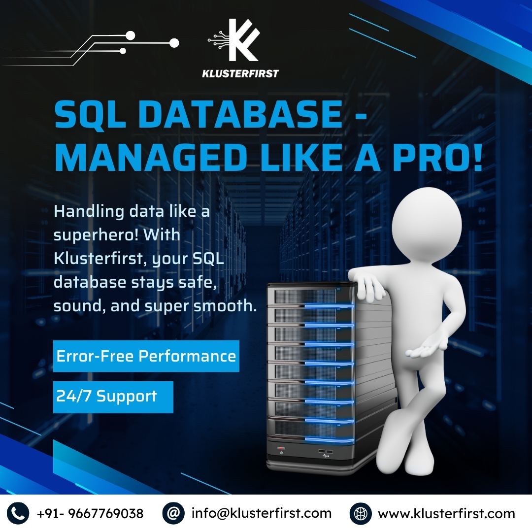 KlusterFirst's tweet image. Is your SQL database throwing tantrums? Let Klusterfirst handle it like a pro!  Error-free, 24/7, and smooth as silk!

🌐 Visit us: klusterfirst.com

#DatabaseManagement #SQLExperts #DataSecurity #TechSolutions #DatabaseAdmin #ErrorFree #SmoothOperations #TechSupport