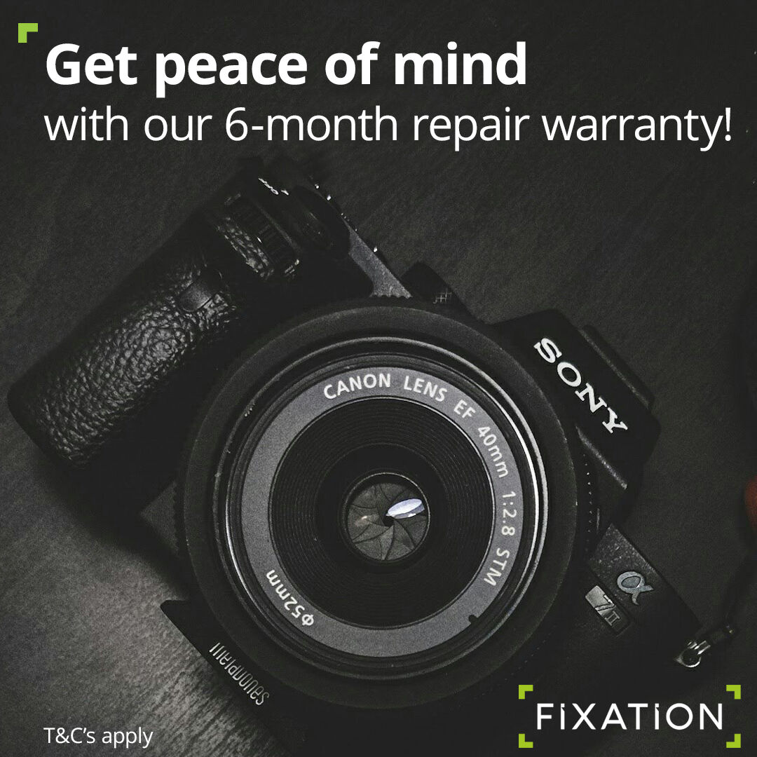 ❤️ Another reason to trust us with your repairs.. We provide a 6-month repair warranty. 

T&amp;C's apply. For more information visit fixationuk.com

#CameraRepairs #LightingRepair #LensRepair #CameraRestoration