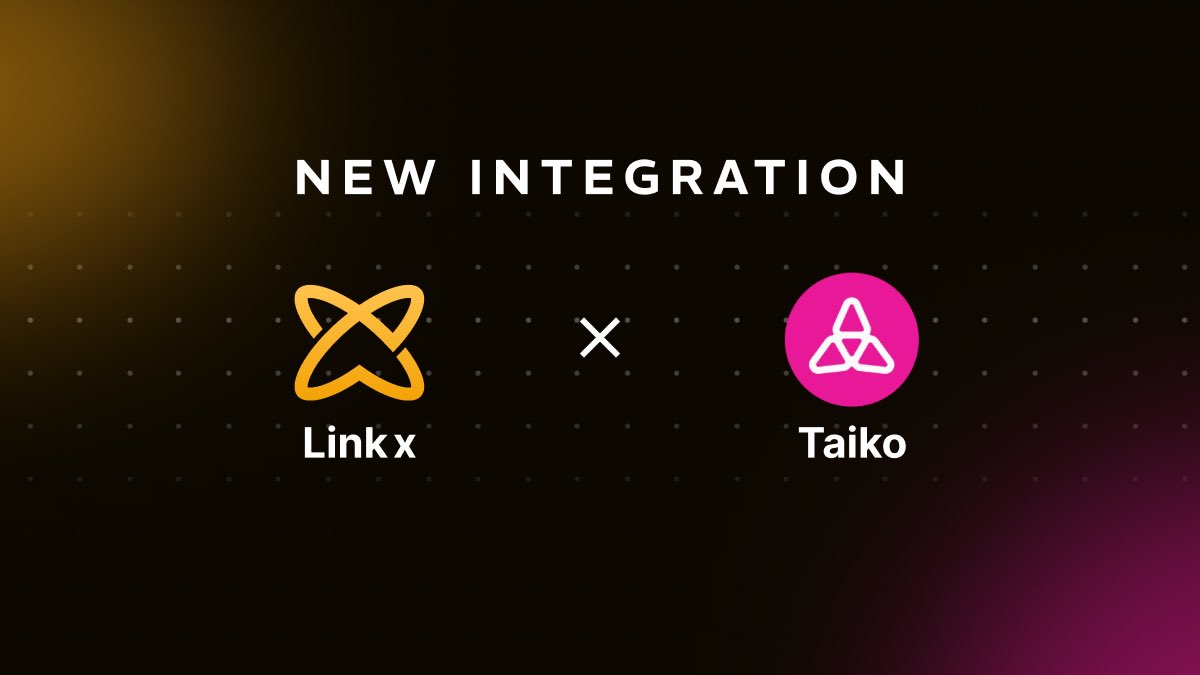 Linkx Finance (@linkxfinance) on Twitter photo ๐ The LinkX cross-chain bridge now supports <a href="/taikoxyz/">Taiko.eth ๐ฅ</a> !
๐ Seamlessly connect across major blockchains for a more efficient asset transfer experience.
๐ Visit linkx.finance/bridge?to=Taiko to try the latest features and explore endless possibilities with us!
#Linkx #Taiko ๐ The LinkX cross-chain bridge now supports <a href="/taikoxyz/">Taiko.eth ๐ฅ</a> !
๐ Seamlessly connect across major blockchains for a more efficient asset transfer experience.
๐ Visit linkx.finance/bridge?to=Taiko to try the latest features and explore endless possibilities with us!
#Linkx #Taiko