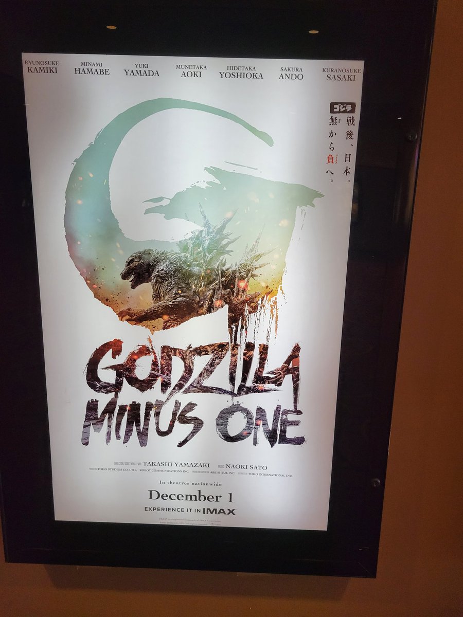 Me_Wise_Magic's tweet image. I honestly liked it better this way. This one man screening coupled with having lunch with friends earlier today and this past week. They helped me quite a bit in dealing with personal stuff that has happened recently. 
Happy Birthday, King! 🎂 
#GodzillaDay #GodzillaMinusColor