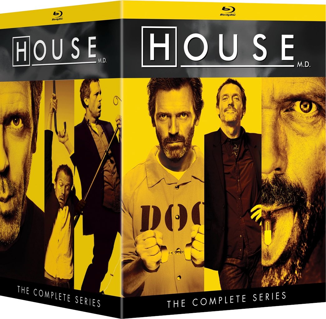 dawnofthediscs's tweet photo. Coming to Blu-ray 12/3 from Universal 

House M.D. The Complete Series Blu-ray 

Every baffling case. Every brilliant diagnosis. Every brutal insult. They’re all here in all eight seasons of House, M.D., the compelling medical drama that critics proclaimed “one of the smartest and intellectually bravest shows on television” (Jennifer Arrow, E! Online).

Two-time Golden Globe® winner Hugh Laurie is Dr. Gregory House, Princeton-Plainsboro Teaching Hospital’s Chief of Diagnostic Medicine whose astounding intellect is matched only by his frightening bedside manner. Relive every captivating moment as House and his team of doctors solve complex medical mysteries, push professional boundaries, and face their own demons. Gripping, witty, and intelligent, satisfy your House addiction in this must-own 41-disc collection, featuring all episodes of this Primetime Golden Globe® and Emmy Award-winning television phenomenon.

Bonus Features:
Bloopers
Alternate Takes
An Original Short
Episodes Commentaries with Writers and Producers
Audition Tapes
A Set Tour
Behind-the-Scenes Content
And Much More!

#FilmTwitter #Bluray #PhysicalMedia #House #HouseMD #Tv #Tvshow #tvseries #sitcom