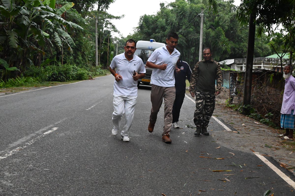68 th Bn SSB D/nagar celebrated RUN FOR UNITY  event aims to spread awareness about sardar VALLABHAI PATEL"S contributes to Indian history and promote national unity. The event typically involves a run around 6 kms BN HQ to MANSIRI