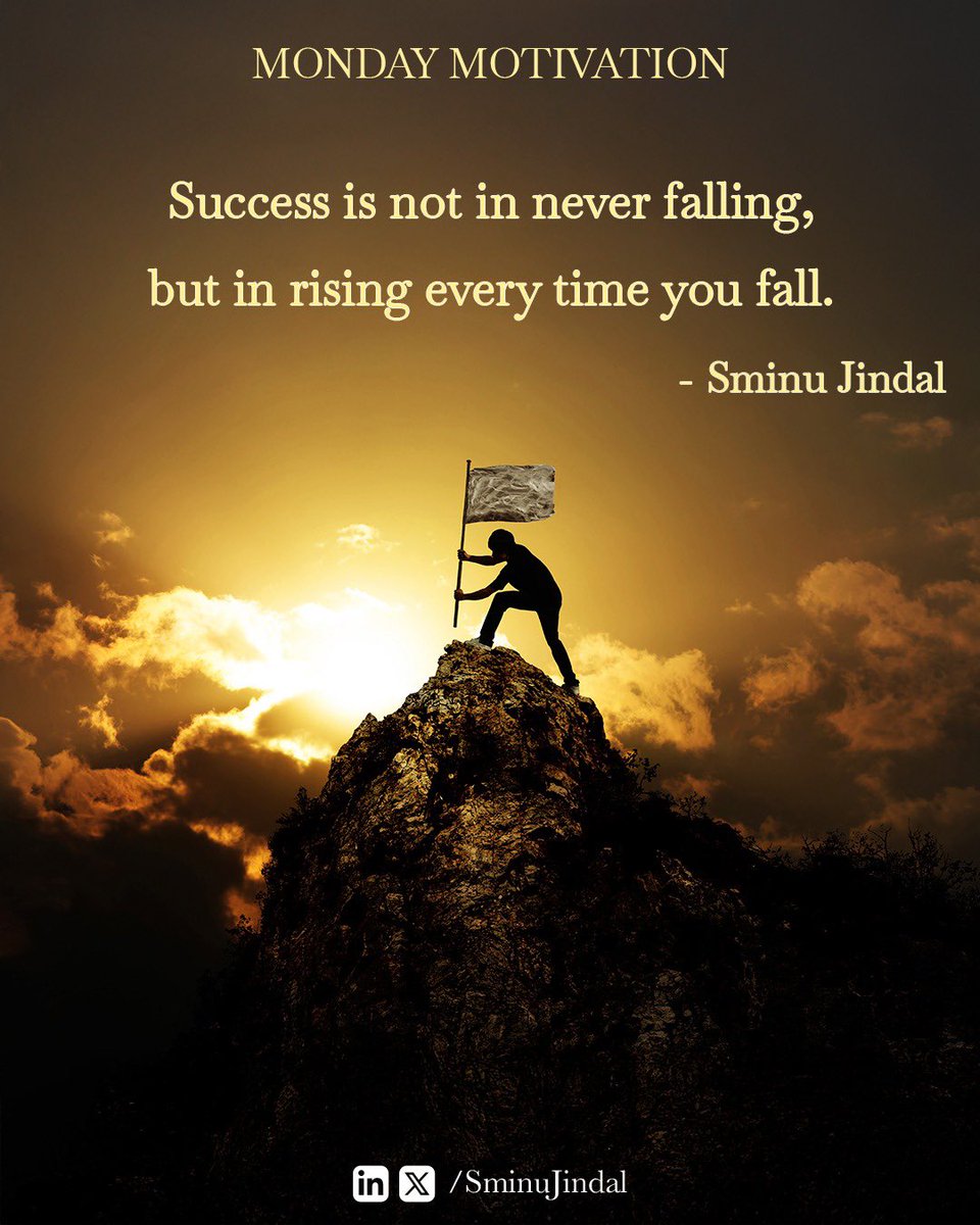 SminuJindal's tweet photo. #MondayMotivation https://t.co/n2IHNgetK4