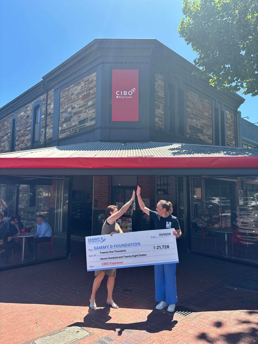 A huge shoutout to our amazing partners at CIBO Espresso, Ali (not pictured) and Kelly Magor for presenting us with the generous cheque from 𝗖𝗼𝗳𝗳𝗲𝗲 𝗳𝗼𝗿 𝗮 𝗖𝗮𝘂𝘀𝗲!

We’re can’t wait for the fun campaign we have planned for 2025 💙☕️