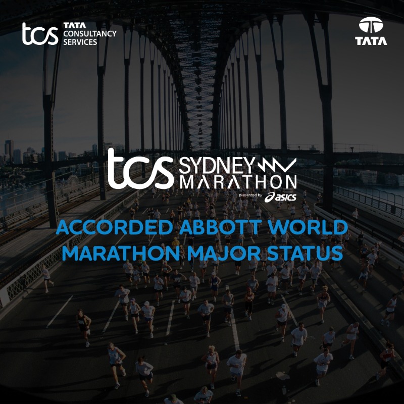 TCS's tweet photo. The TCS #SydneyMarathon by ASICS is now part of the @WMMajors, the first in the Southern Hemisphere. We're excited to support Sydney in setting new standards for sustainability and technology in marathons. https://t.co/fXpz3mW32c
#AbbottWMM #RunWithTCS #MadeSydneyAMajor