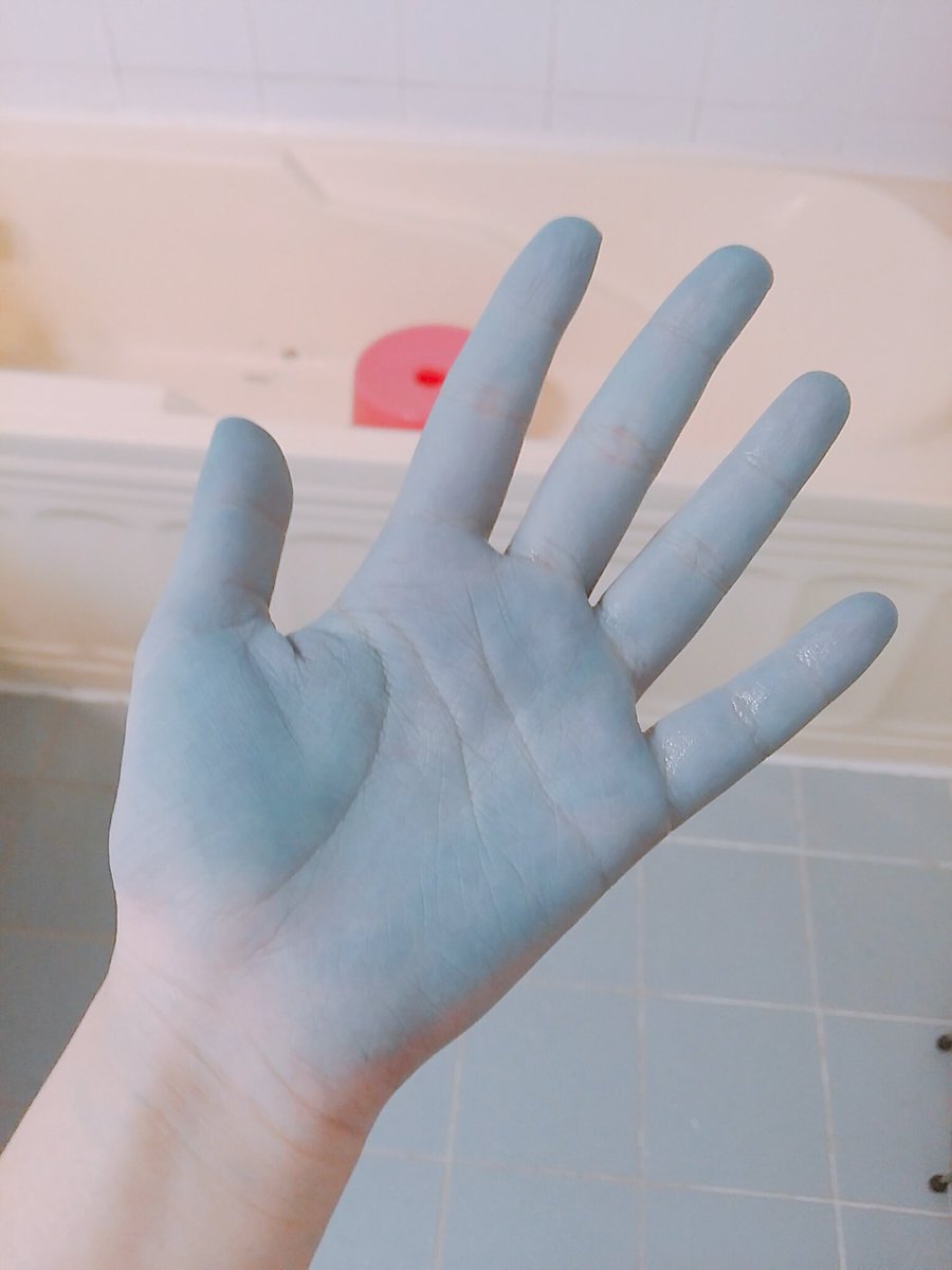 파랑 염색 실수했을때 참사