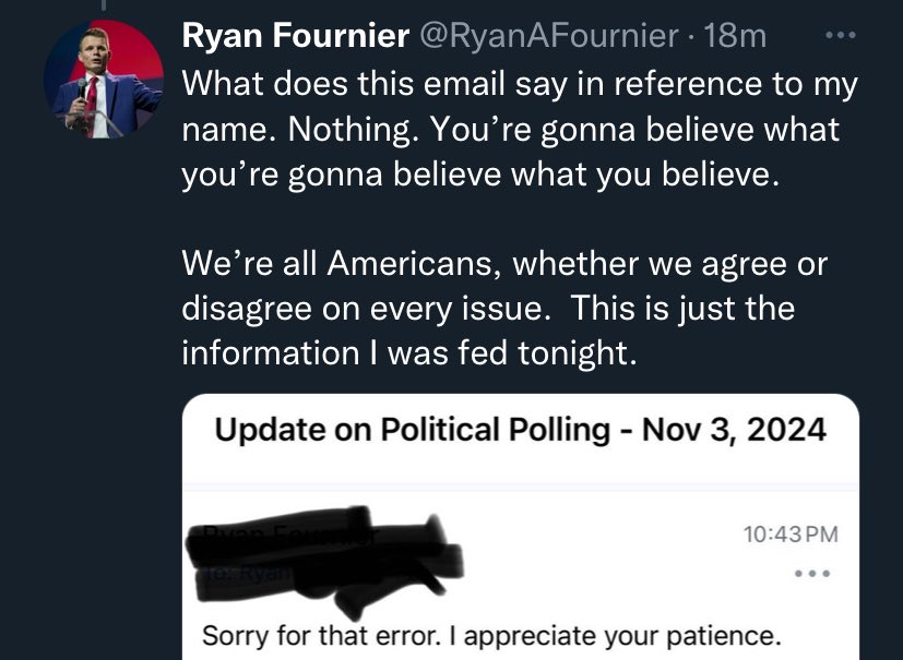 ZachLev's tweet photo. @RyanAFournier @Busybee2605 This isn’t even the excuse you led with. https://t.co/5Y44MHbjIU