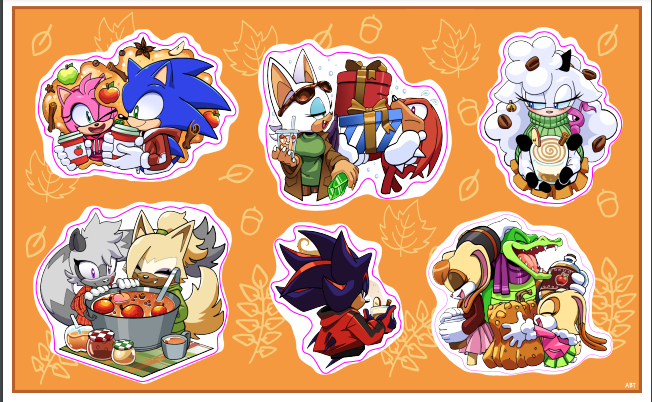 Sneak peak at my fall/winter themed sticker sheet