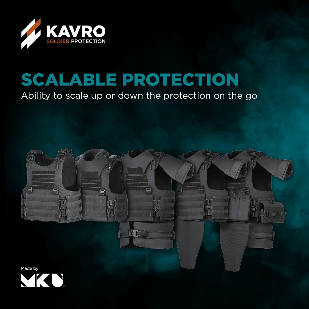 MKUofficial's tweet image. Swipe through for considerations to keep in mind when selecting your next body armour upgrade.

To know about our Kavro Body Armours, visit: mku.com/en-gb/body-arm…

#BodyArmour #TacticalGear #DefenceInnovation #MKU #EmpoweringHeroes