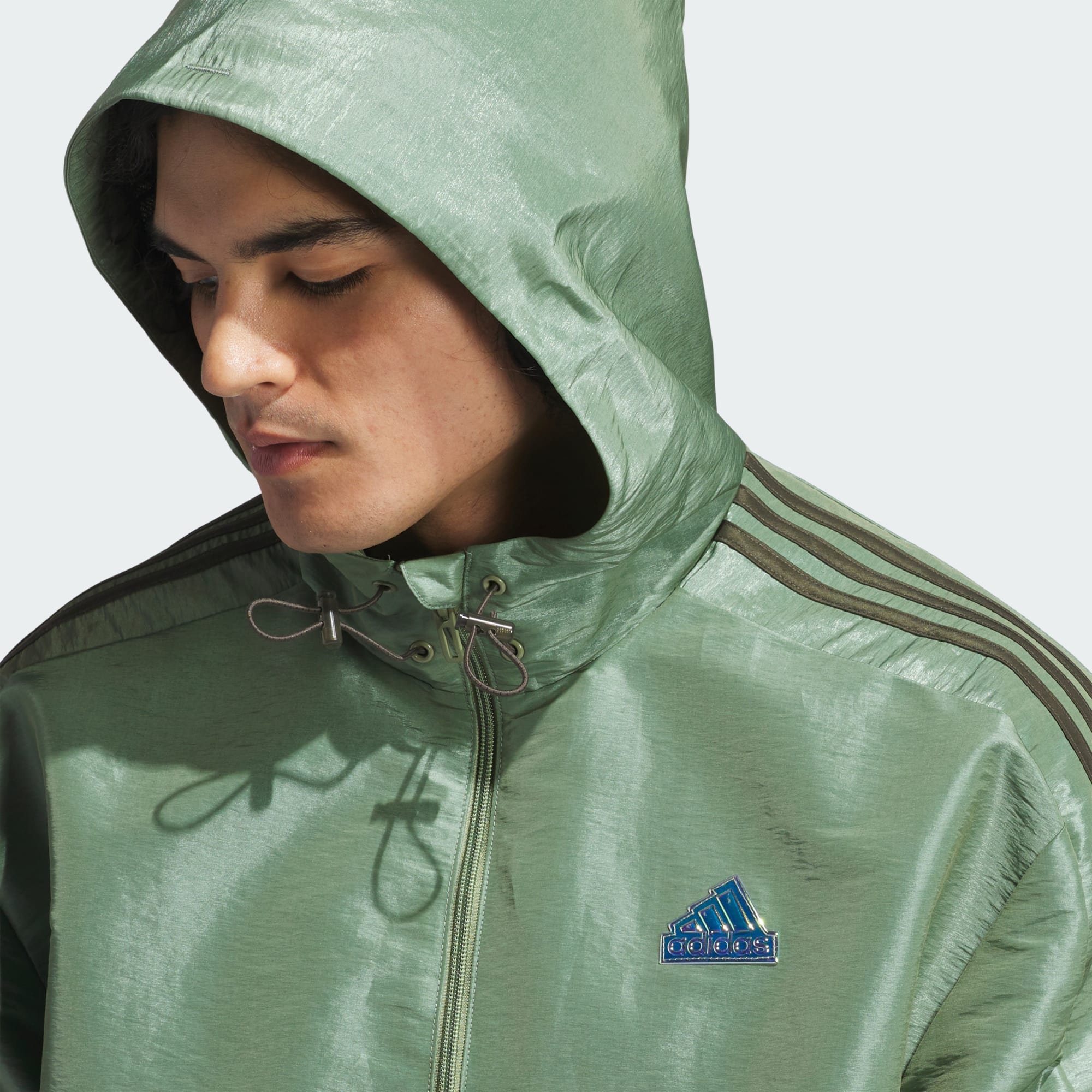 Bright Green Track Jacket by Adidas | ThriftTale