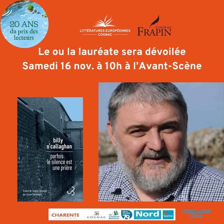 Littératures Européennes Cognac (@lecfestival) on Twitter photo Rencontre avec Billy O'Callaghan à <a href="/lavantscene16/">L'Avant-ScÚne Cognac</a> à 10h le 16 nov. <a href="/Gypsmoth/">BillyOCallaghan</a> #prixdeslecteurs #irlande #villedecognac Rencontre avec Billy O'Callaghan à <a href="/lavantscene16/">L'Avant-ScÚne Cognac</a> à 10h le 16 nov. <a href="/Gypsmoth/">BillyOCallaghan</a> #prixdeslecteurs #irlande #villedecognac