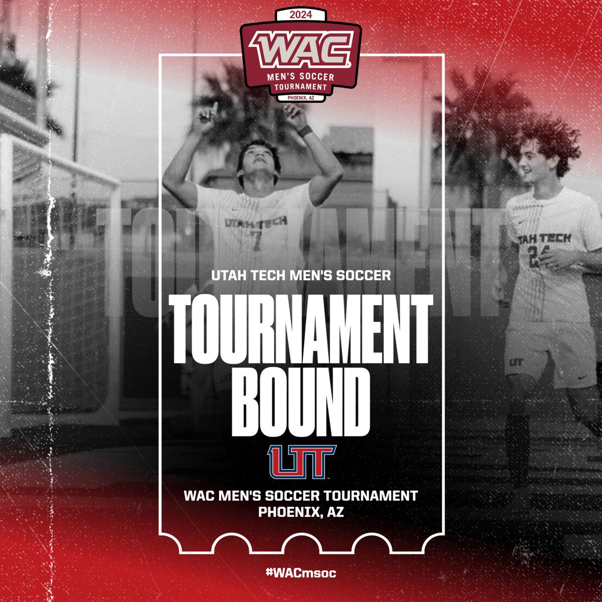 The Western Athletic Conference (@wacsports) on Twitter photo ⚽️ Welcome to the #WACmsoc tournament <a href="/UtahTech_MSOC/">Utah Tech Men's Soccer</a>
✅ The Trailblazers have clinched a spot in Phoenix!
📅 Nov. 10-16
🎟️ tinyurl.com/3uv5h3jh
🏆 wacsports.com/msoc
#OneWAC x #WACmsoc ⚽️ Welcome to the #WACmsoc tournament <a href="/UtahTech_MSOC/">Utah Tech Men's Soccer</a>
✅ The Trailblazers have clinched a spot in Phoenix!
📅 Nov. 10-16
🎟️ tinyurl.com/3uv5h3jh
🏆 wacsports.com/msoc
#OneWAC x #WACmsoc