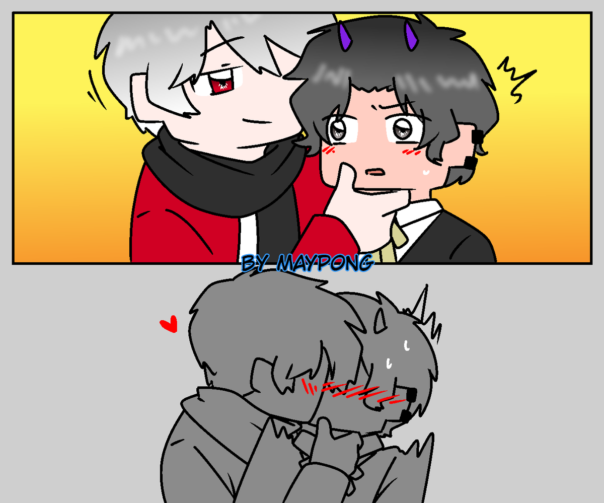 Chinacoffedo's tweet photo. X3 A kiss...!
#Yeosm #minecraft #LiamxBucky https://t.co/PWW3sV3nKs