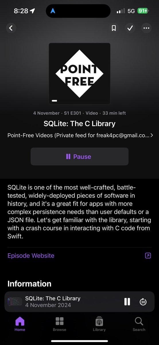 Like that crossover episode you didn’t know you needed - <a href="/pointfreeco/">Point-Free</a> featuring <a href="/groue/">Gwendal Roué</a>’s incredible work on GRDB.swift ❤️