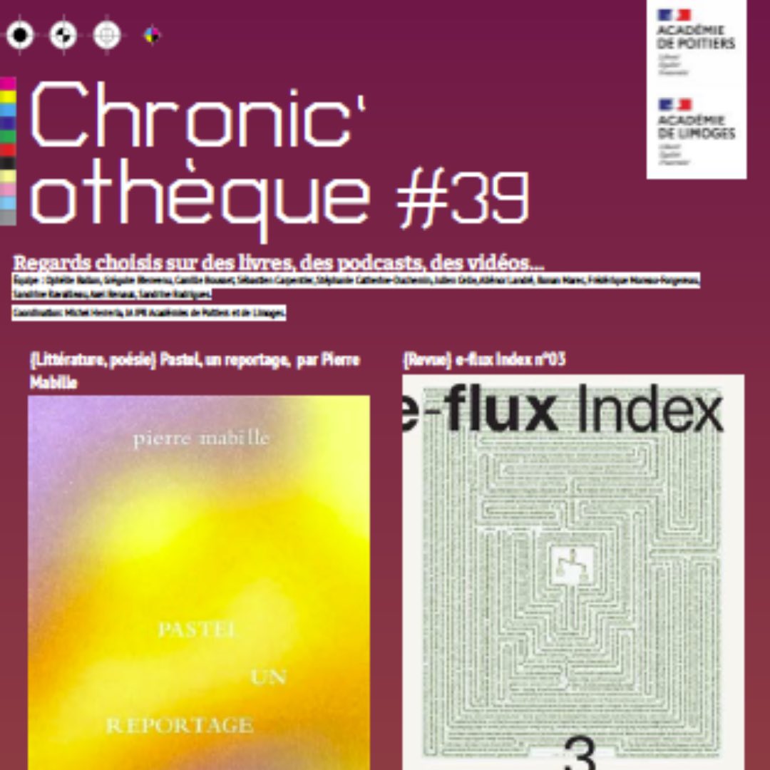 Michel Herreria (@michel_herreria) on Twitter photo Chronic'othèque #39 Regards choisis <a href="/acpoitiers/">Académie de Poitiers</a> <a href="/aclimoges/">Académie de Limoges</a> #artsplastiques sur des livres, podcasts, vidéos, focus sur une exposition ww2.ac-poitiers.fr/arts_p/spip.ph… <a href="/DanePoitiers/">DANE_Poitiers</a> <a href="/eduscol_AP/">éduscol Arts plast.</a> @igartsplastique <a href="/Ig_EAC_PhGalais/">GALAIS philippe</a> <a href="/aboucker/">anne boucker</a> Chronic'othèque #39 Regards choisis <a href="/acpoitiers/">Académie de Poitiers</a> <a href="/aclimoges/">Académie de Limoges</a> #artsplastiques sur des livres, podcasts, vidéos, focus sur une exposition ww2.ac-poitiers.fr/arts_p/spip.ph… <a href="/DanePoitiers/">DANE_Poitiers</a> <a href="/eduscol_AP/">éduscol Arts plast.</a> @igartsplastique <a href="/Ig_EAC_PhGalais/">GALAIS philippe</a> <a href="/aboucker/">anne boucker</a>