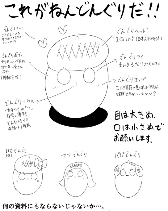 『組織の宿敵』コミカライズに際して、作中に出てくるねんどんぐりの資料とかありますか…と訊かれたのでこれ描いて送ったけど絶対役立ってない確信がある 