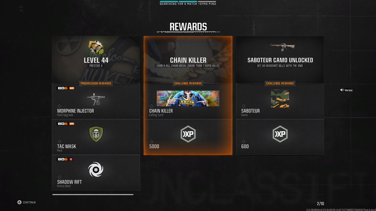 Scary_Hour's tweet photo. I got 3 of these today while going for Dark Matter. #ChainKiller #BO6 https://t.co/2jhzbdEDre