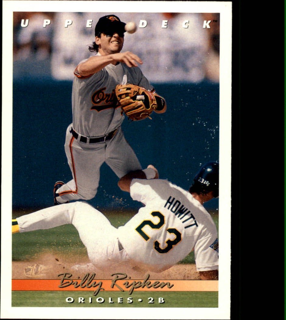 Obviously not Billy Ripken's most famous card, but this one goes hard. 

Bonus for the Dann Howitt appearance. Howitt was the last batter Nolan Ryan ever gave up a hit (a grand slam) to.