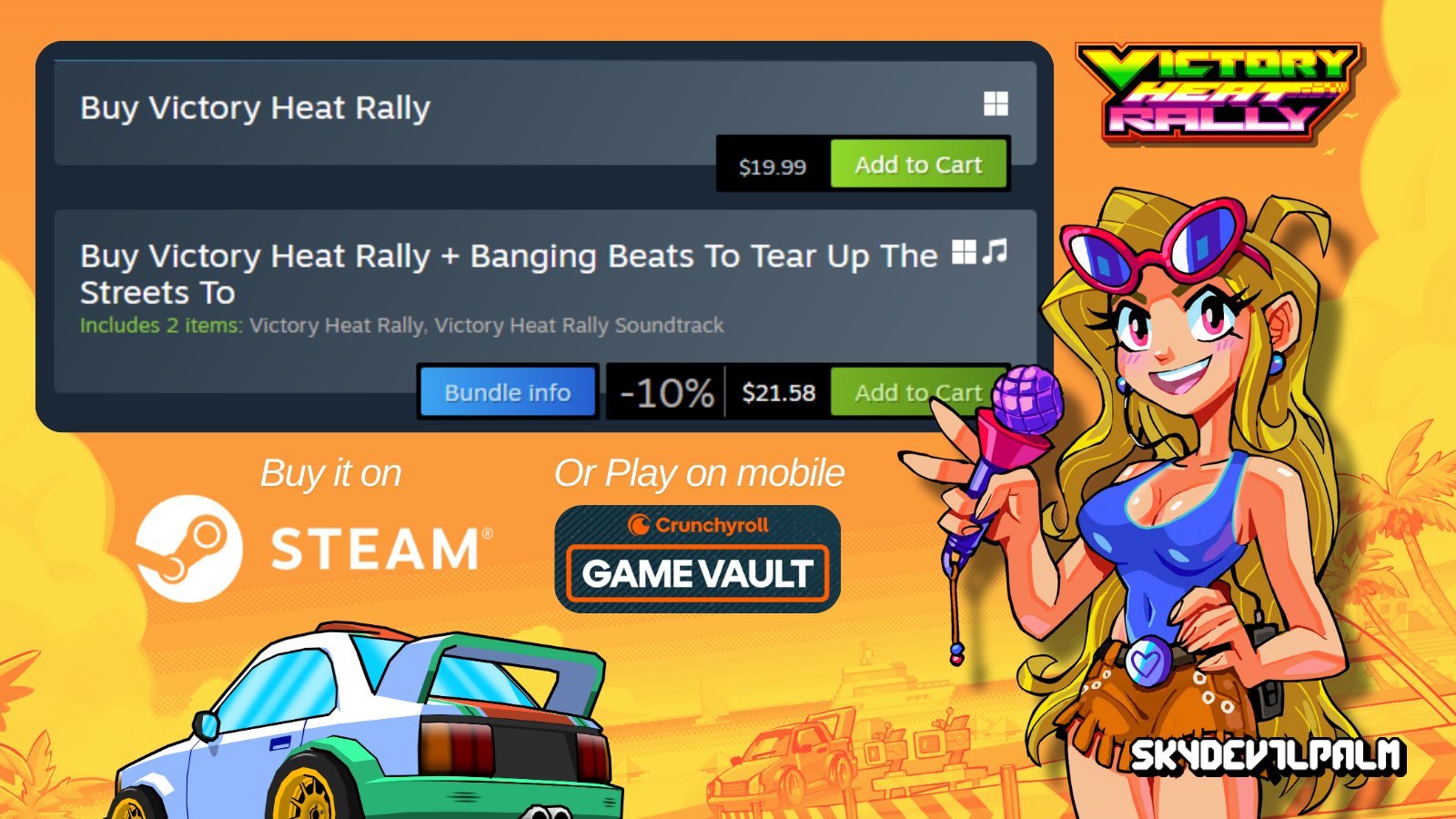 Victory Heat Rally - OUT NOW on Steam + Switch🏁 on X: Victory Heat Rally  is available on @Steam🔗t.coEqhOXN46W1 💻 Mobile via @playCRgames  📱 Coming Soon to @Nintendo Switch ➕➖ VHR web
