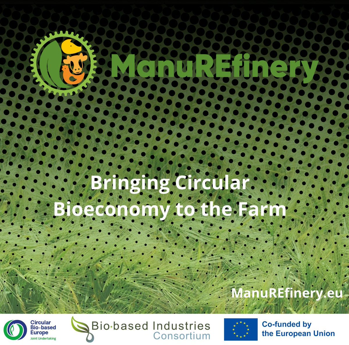 ManuREfinery's tweet image. ♻️ ManuREfinery’s biorefineries are mobile, smart, and sustainable, tackling manure management while promoting eco-friendly farming practices. Join us in advancing the circular bioeconomy. 🚜🌱 

#ManuREfinery #Bioeconomy #Innovation #Sustainability #Livestock #HorizonEurope