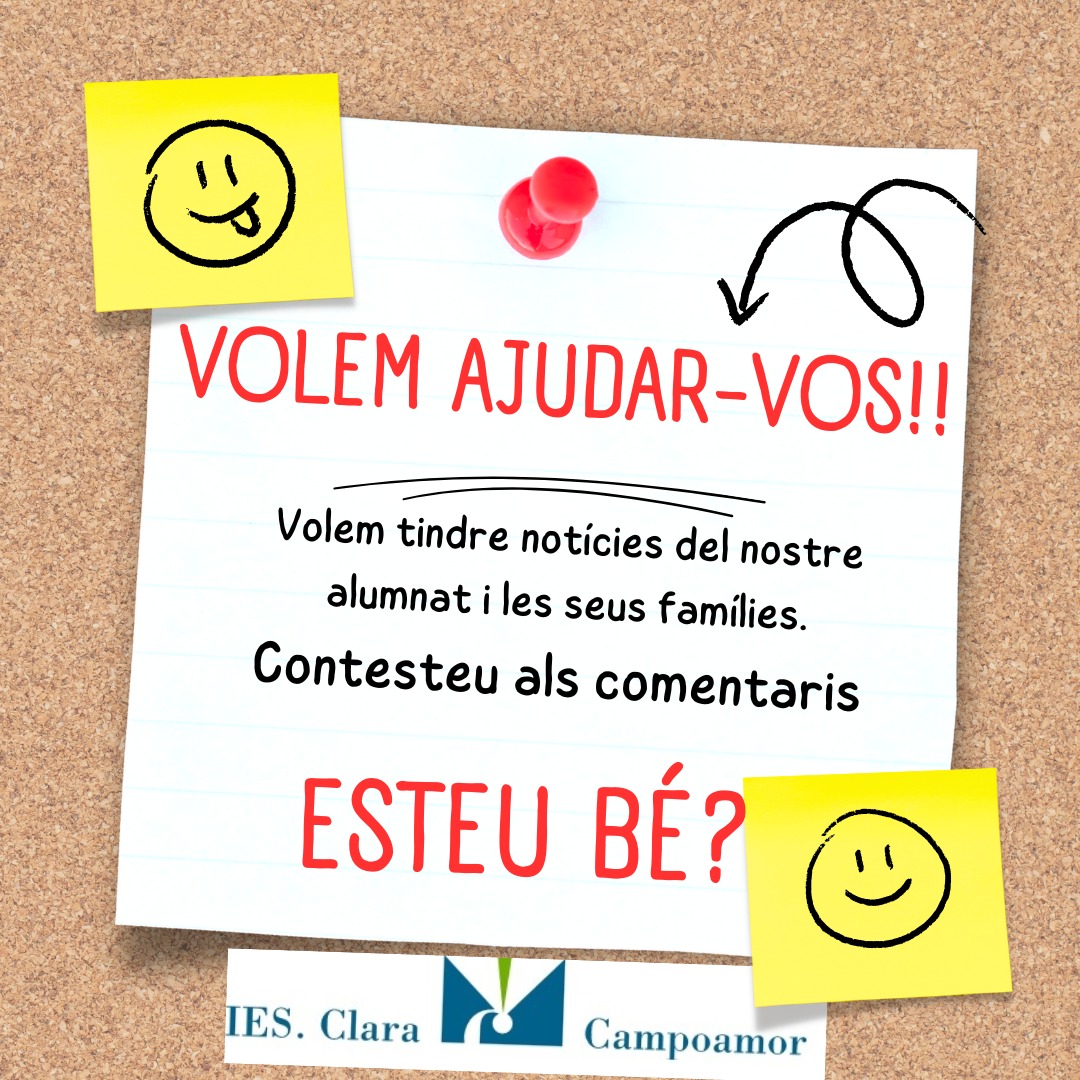 Alumnado del Clara... Corred la voz!! Contestad!!!