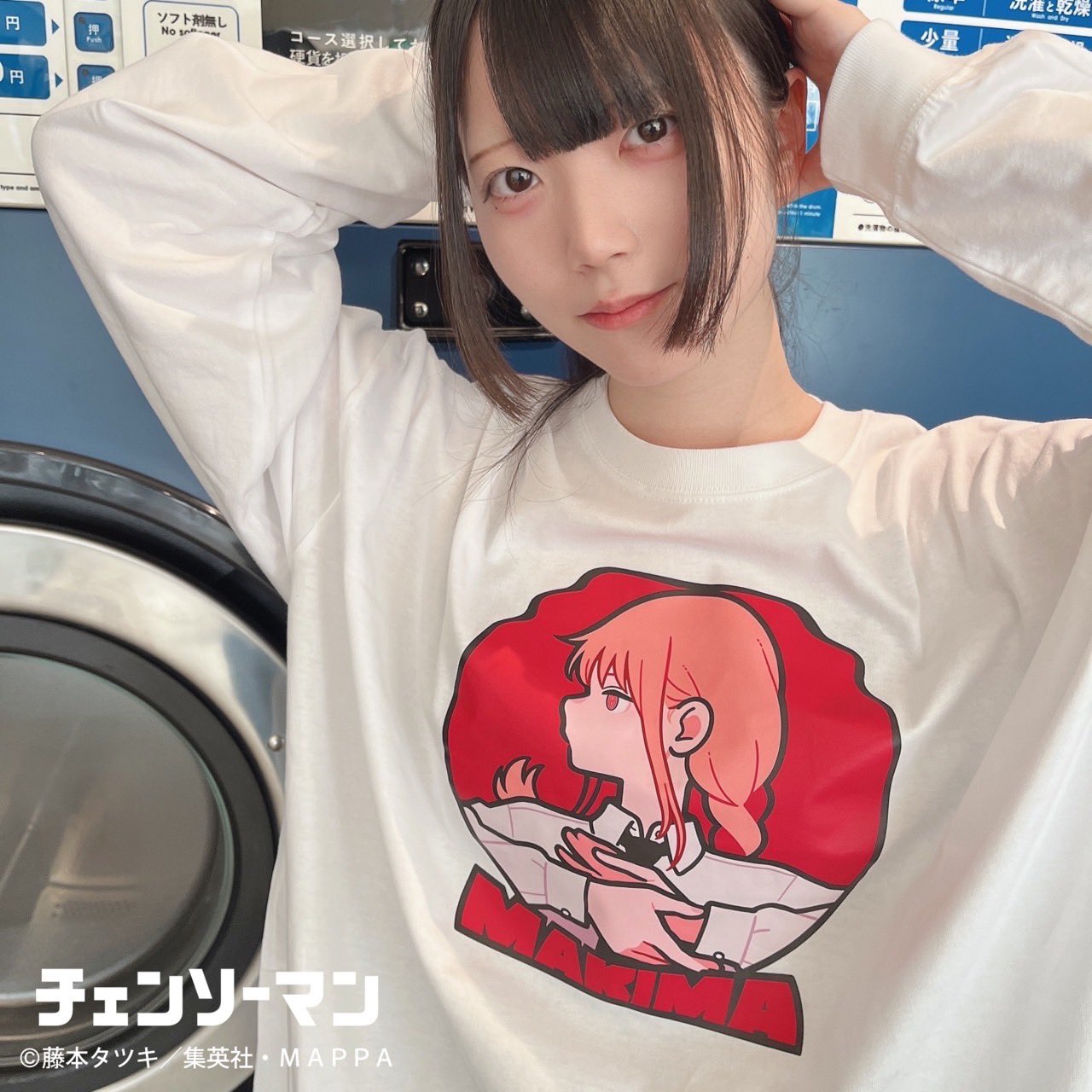 チェンソーマン レゼ篇 東山 コベニ ロング Tシャツ 美好よしみ　Lサイズ チェンソーマン レゼ篇 東山 コベニ ロング Tシャツ 美好よしみ L