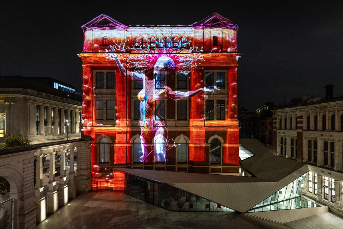 LottoGoodCauses's tweet photo. 🥳 We’re celebrating 30 years of The National Lottery! 🥳 We're marking the occasion by honouring seven inspiring Game Changers in the arts &amp; film sector with a mesmerising AI installation at the iconic V&amp;A in London. #NationalLottery30 https://t.co/jEs9FZ2mcS