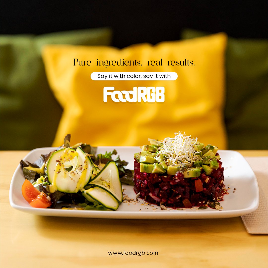 FoodRgb's tweet image. With FoodRGB®, vibrant colors lead to real results—making your dishes not just delicious but visually stunning.

#PureIngredients #FoodRGB #NaturalFoodColor #CulinaryArt #VisualAppeal #HealthyEating #ColorfulCuisine #FoodInnovation #PlantBased #EcoFriendlyFood