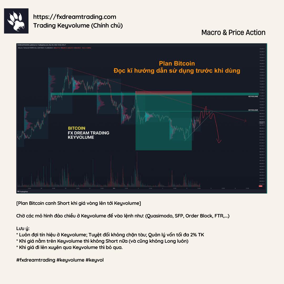 keyvoltrading's tweet photo. [Plan Bitcoin canh Short khi giá vòng lên tới Keyvolume]

Chờ các mô hình đảo chiều ở Keyvolume để vào lệnh như: (Quasimodo, SFP, Order Block, FTR,...)

#fxdreamtrading #keyvolume #keyvol https://t.co/E7Jd32LNT5