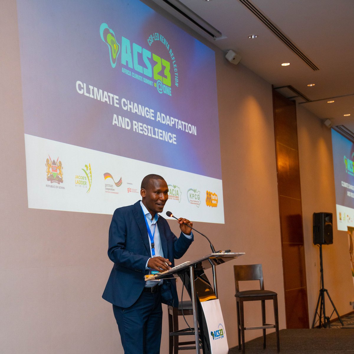 JacobsLadder_A's tweet photo. Today’s High-Level Opening Remarks kicked off crucial discussions on Climate Change Adaptation and Resilience at ACS@ONE, where Kenya’s top climate leaders highlighted Africa’s unique climate challenges and the urgent need for practical solutions:

1. Climate Adaptation as a Priority: Recognizing adaptation as vital for Africa’s future, leaders stressed the importance of resilience-building strategies across communities.
2. Simplifying Climate Knowledge: Emphasis was placed on translating climate knowledge into clear, accessible language for local communities, empowering them to take informed action.
3. Policy Advocacy Post-Nairobi Declaration: Following the Nairobi Declaration, leaders called for stronger advocacy for climate policies that drive real impact on the ground.
4. Moving Beyond Theory: A collective call to action to turn ideas into tangible results that will benefit communities across Africa.

With insights from leaders like Faith Ngige (@KPCGKenya ), Hillary Korir (The National Treasury @KeTreasury), Anne Kamonjo (@TVETAKenya), Douglas Kangi (Ministry of Agriculture @kilimoKE), and Dr. Jackson Koimbori  @kinyanjui001 (@KEPSA_Kenya), it’s clear: It’s time for action over theory to achieve a sustainable, resilient Africa!
#ACSAtONE #ClimateAction #Adaptation #Resilience #RoadToACSAtONE

@Sellahb @Bilha_Ndirangu @WorldResources, @adaconsortium, @ActionAid_Kenya, @CARE, @kilimoKE, @AfClimateSummit, @KEPSA_KENYA, @PACJA1 @KPCGKenya, @KenyaGovernors, @YALINetwork, @UNEP_Africa, @TVET_MoE, @unhabitatyouth, @FundMobility, @labor_mobility, @NetForCommDev, @africaevweek @AfricaEma, @EvChaja, @TVETAKenya, @Environment_Ke, @toolkitafrica, @UGMParty, @WorldBankKenya, @AFDB_Group, @EnviClimateC_Ke, @ILOAfrica, @UNESCO, @ILO_EastAfrica, @UNICEFKenya, @UnescoEast, @MTotoNews, @ASBELKEMBOI7, @kevolwe_godfrey, @PeterKariukiKE