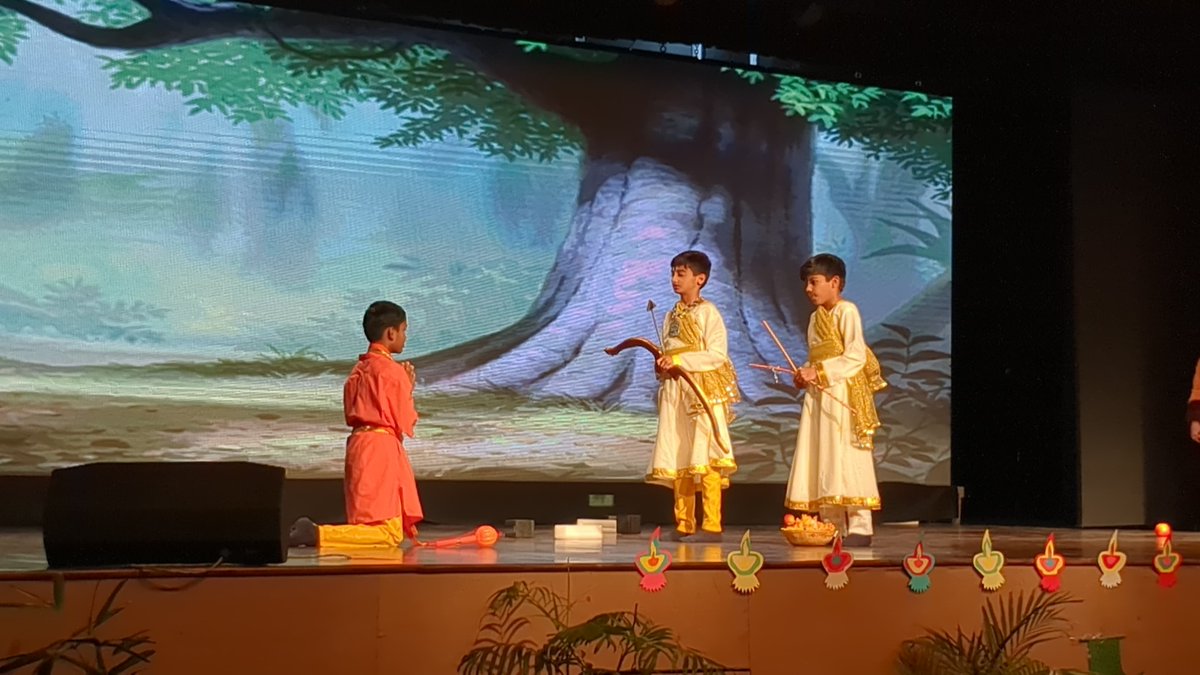 pws_gurgaon's tweet image. Diwali vibes on full blast! 🌸✨ Our PYP stars lit up the stage with vibrant dances and a heartwarming Ramayana play. Special thanks to Gyan Vidya Coaching Centre kids for bringing extra sparkle to the celebrations! 🌟🪔
.
#DiwaliMagic #PathwaysWorldSchool #PYP #PWS #Pathways