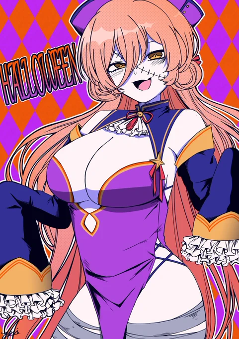 #ソシ絵ール 全然はろうぃん過ぎてるし捏造衣装な絵 
