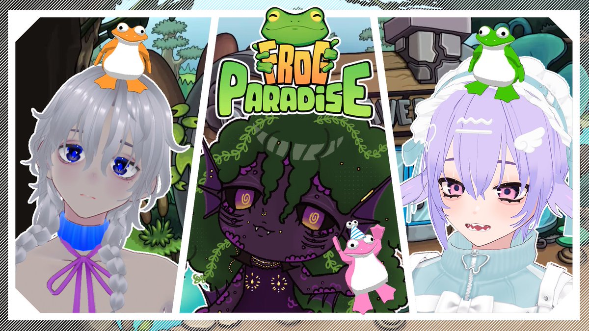 i wanted to share this thumbnail bc it's cute heheh rova is holding da frog