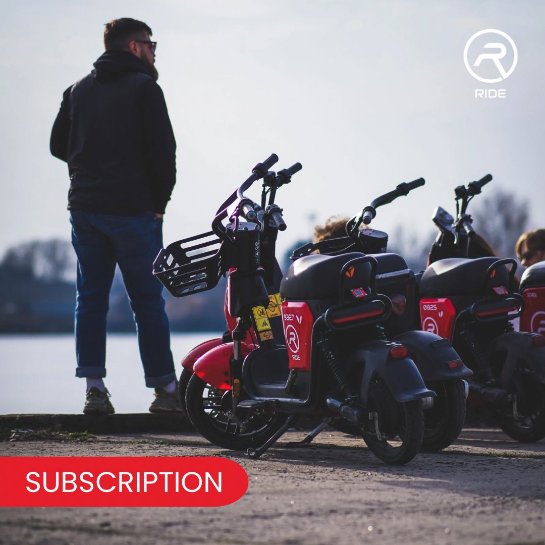 RideMobility's tweet photo. 💥 Choose a subscription and drive to work without any traffic jams! 🌱
🚲 Day 24,99€ (500 + 500 min)
🚲 Week 14,99€ (30 + 30 min/day)
🚲 Month 49,99€ (30 + 30 min/day)

📍If you still  haven't downloaded the RIDE application, download it! https://t.co/sVIW2T4ETc