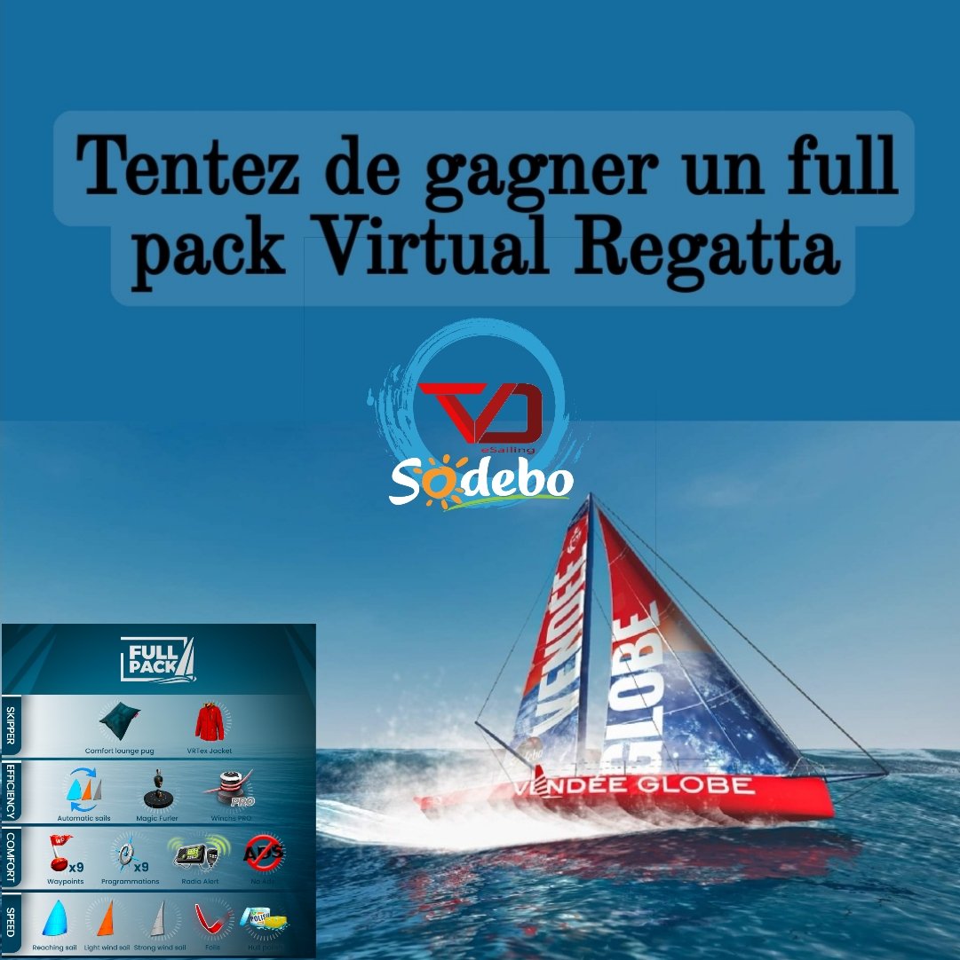 Team_Vendee_TVD's tweet image. 👉 Pour participer : 
- Abonne toi à @Team_Vendee_TVD
- Tague 2 amis sur Virtual Regatta qui participeront au Vendée Globe
- Like et Partage ce post 

Le gagnant sera tiré au sort le vendredi 8 novembre ! 📅
Il sera contacté par message privé
🍀 Bonne chance à tous ⛵️
