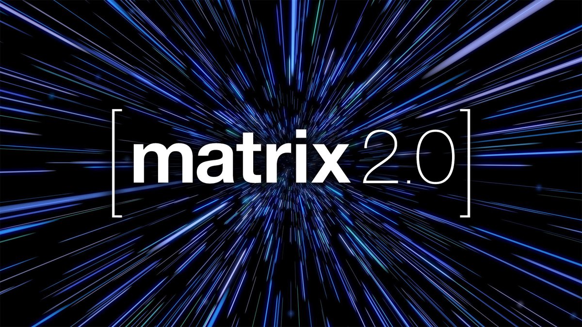 maxiujun's tweet image. Matrix 2.0 发布！新特性包括简化的滑动同步、行业标准的身份验证和端对端加密的语音视频会议功能。你认为去中心化通信的未来会如何发展？#Matrix2.0 #去中心化 matrix.org/blog/2024/10/2…