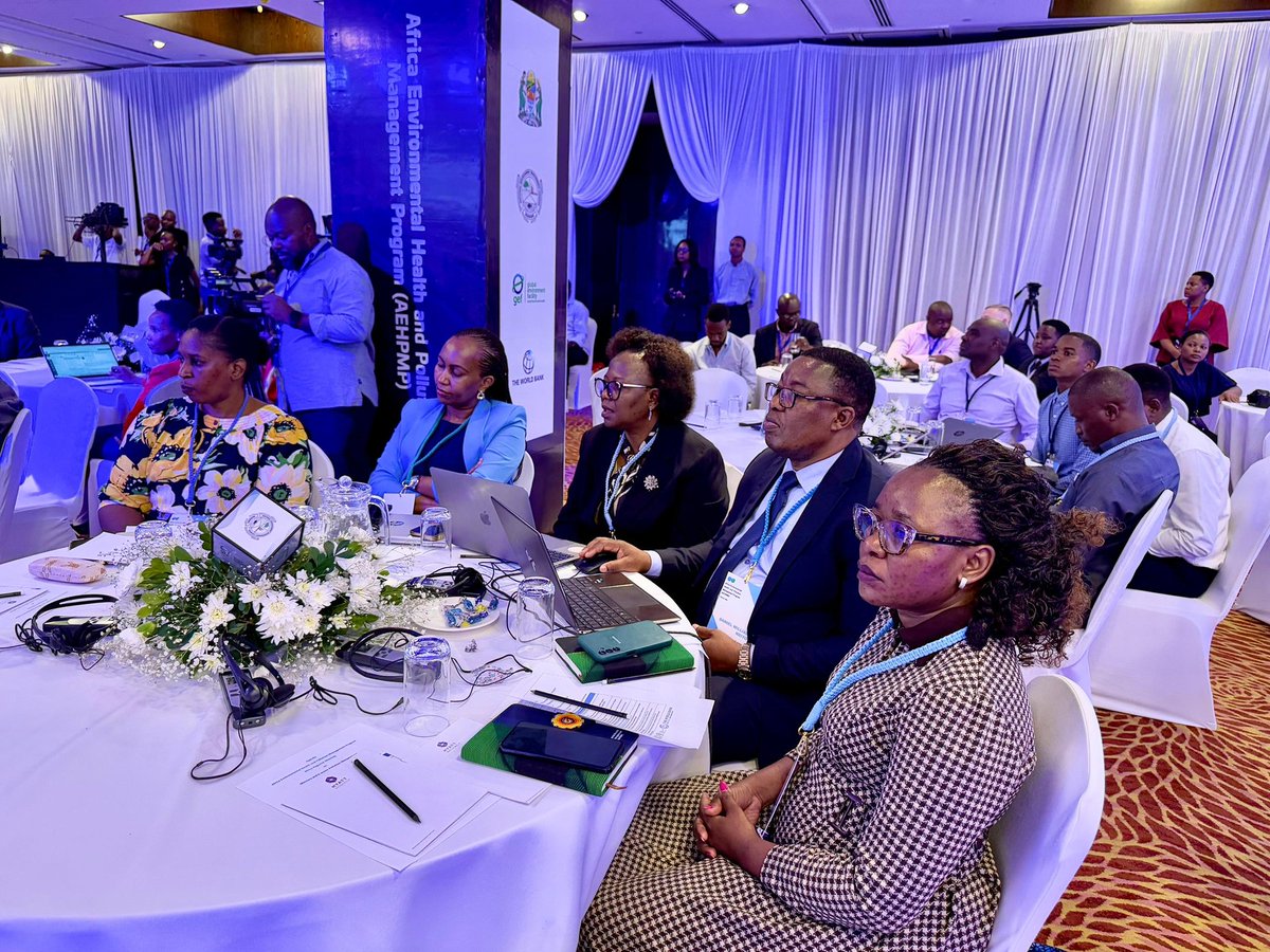 Gcla1895's tweet photo. “Africa Environmental Health and Pollution Management Program: Africa Regional Meeting on Mercury and E-Waste Pollution Management, held at the Hyatt Regency Hotel, Dar es Salaam, on November 4, 2024.” @wizara_afyatz
@NemcTanzania
@TumeyamadiniTZ 
#AEHPMP
#ASGM
#WorldBank https://t.co/1TmfptHeJ7