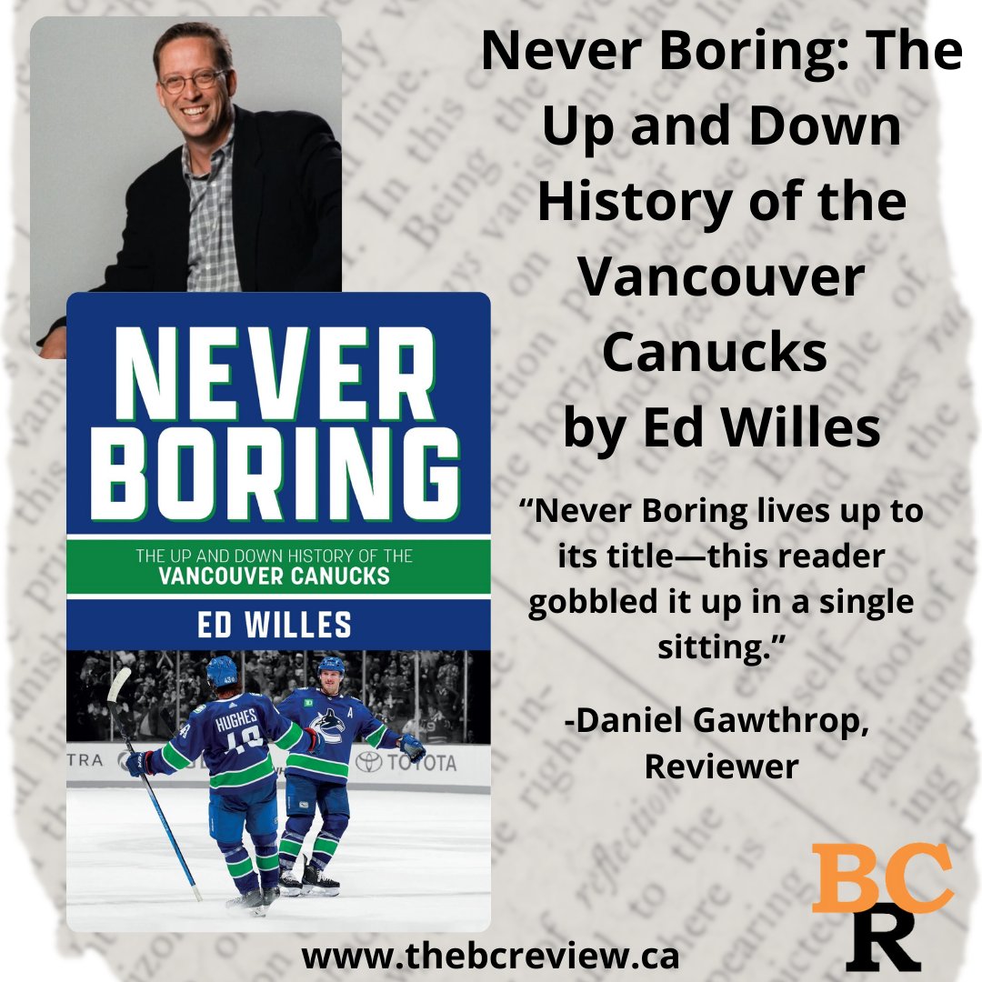 #BookReview: Never Boring by Ed Willes “Never Boring lives up to its title—this reader gobbled it up in a single sitting” <a href="/Harbour_Publish/">Harbour Publishing</a>
thebcreview.ca/2024/10/16/232…
