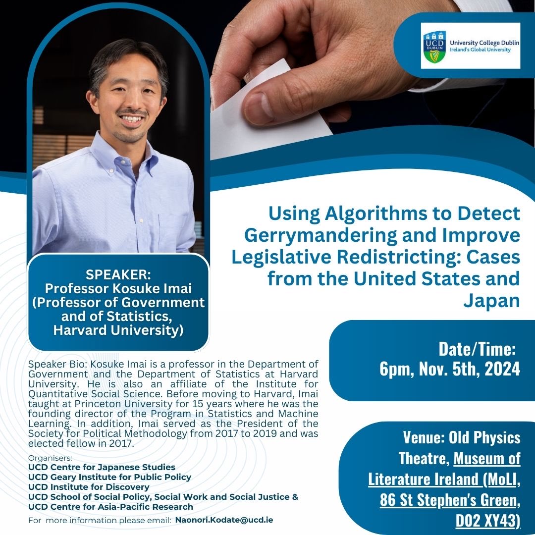 UCD Centre for Asia-Pacific Research (@asiaucd) on Twitter photo Tomorrow at 6pm, @ Old Physics Theatre <a href="/MoLI_Museum/">MoLI – Museum of Literature Ireland</a>, we will be co-hosting the seminar by Prof. Imai (<a href="/Harvard/">Harvard University</a>). <a href="/UCD_Japan/">UCD Japan</a> <a href="/ucdgearyinst/">UCD Geary Institute for Public Policy</a> <a href="/UCDDiscovery/">UCD Discovery</a> <a href="/UCDSocialPWJ/">UCDSocialPolWorkJust</a> <a href="/NaoKody/">Nao Kodate / 小舘 尚文</a>. VP <a href="/UCD_Research/">UCD Research</a> <a href="/ucddublin/">University College Dublin</a>, Prof. Robson Brown will open the seminar. All welcome! #democracy Tomorrow at 6pm, @ Old Physics Theatre <a href="/MoLI_Museum/">MoLI – Museum of Literature Ireland</a>, we will be co-hosting the seminar by Prof. Imai (<a href="/Harvard/">Harvard University</a>). <a href="/UCD_Japan/">UCD Japan</a> <a href="/ucdgearyinst/">UCD Geary Institute for Public Policy</a> <a href="/UCDDiscovery/">UCD Discovery</a> <a href="/UCDSocialPWJ/">UCDSocialPolWorkJust</a> <a href="/NaoKody/">Nao Kodate / 小舘 尚文</a>. VP <a href="/UCD_Research/">UCD Research</a> <a href="/ucddublin/">University College Dublin</a>, Prof. Robson Brown will open the seminar. All welcome! #democracy