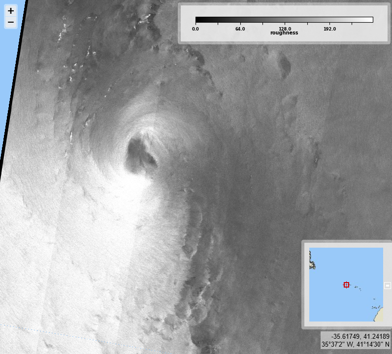 CYMS Cyclone Monitoring Service by Sentinel-1 (@cyms_s1) on Twitter photo #Kong-rey, close to Taiwan, and tropical storm Patty, east of Azores. <a href="/ESA_EO/">ESA Earth Observation</a> acquisitions on 2024/10/31 & 11/02 resp., for #2024SHOC from <a href="/CopernicusEU/">Copernicus EU</a> #Sentinel1 A. Max sustained wind velocities (left), derived from SAR sea surface roughness (right). #Kong-rey, close to Taiwan, and tropical storm Patty, east of Azores. <a href="/ESA_EO/">ESA Earth Observation</a> acquisitions on 2024/10/31 & 11/02 resp., for #2024SHOC from <a href="/CopernicusEU/">Copernicus EU</a> #Sentinel1 A. Max sustained wind velocities (left), derived from SAR sea surface roughness (right).