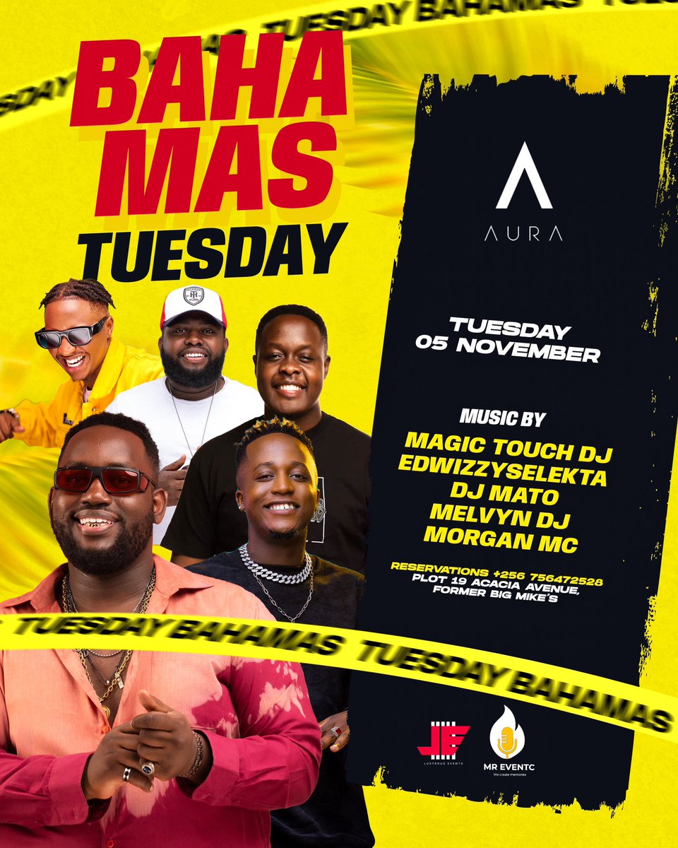 mr_eventc's tweet photo. Turn your Tuesday into a tropical escape! Join us at Aura Lounge for #BahamasTuesday and experience a slice of paradise in Kololo!"** #vibes #party https://t.co/7SaCKk7QQi