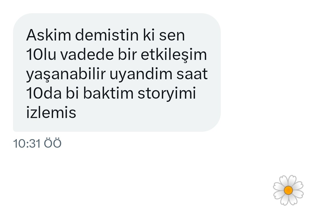 Geri dönüş memnuniyeti 🌼