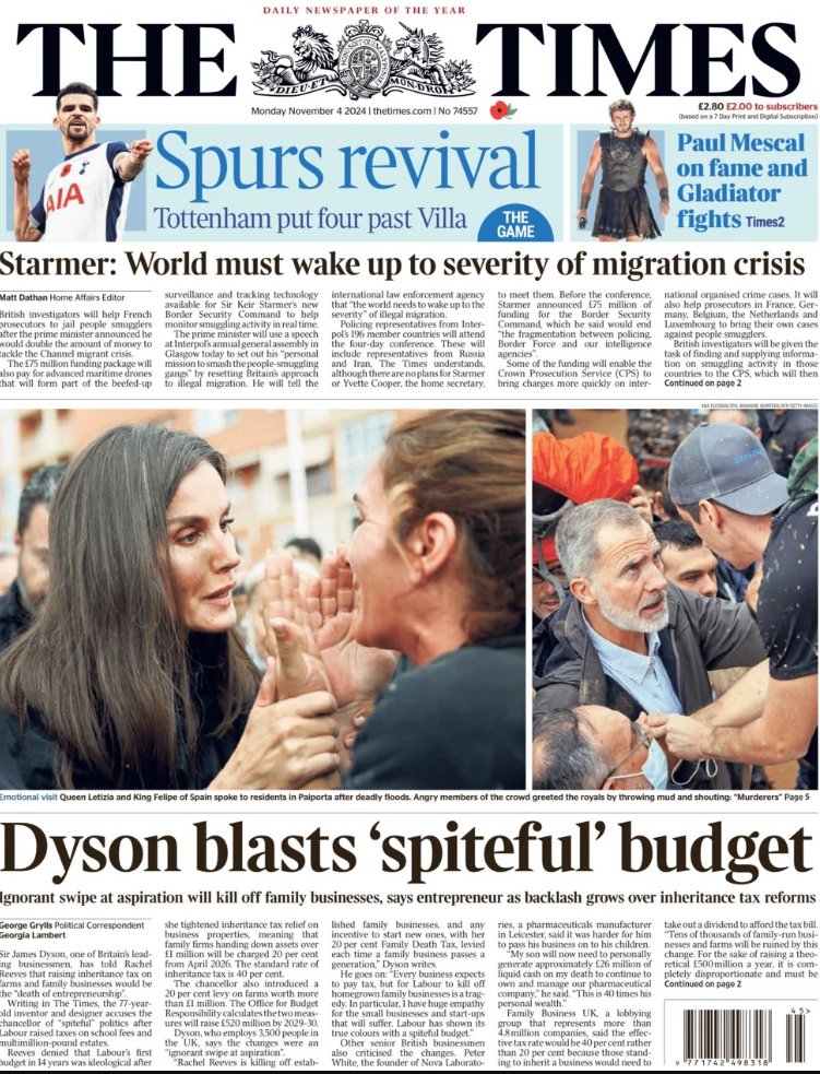 Literally a budget to deal with the Brexit you promoted, Mr Dyson, for the country you abandoned.
