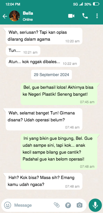 dapatkanbeasis1's tweet photo. Di bawah pisau bedah di Negeri Plastik, ia berharap mendapatkan wajah baru, tetapi yang akan ia dapatkan adalah kehidupan baru yang lebih dari sekadar permukaan #Negeriplastik #uningm https://t.co/WSPigVy8Oq https://t.co/6NuhZ0Be4E