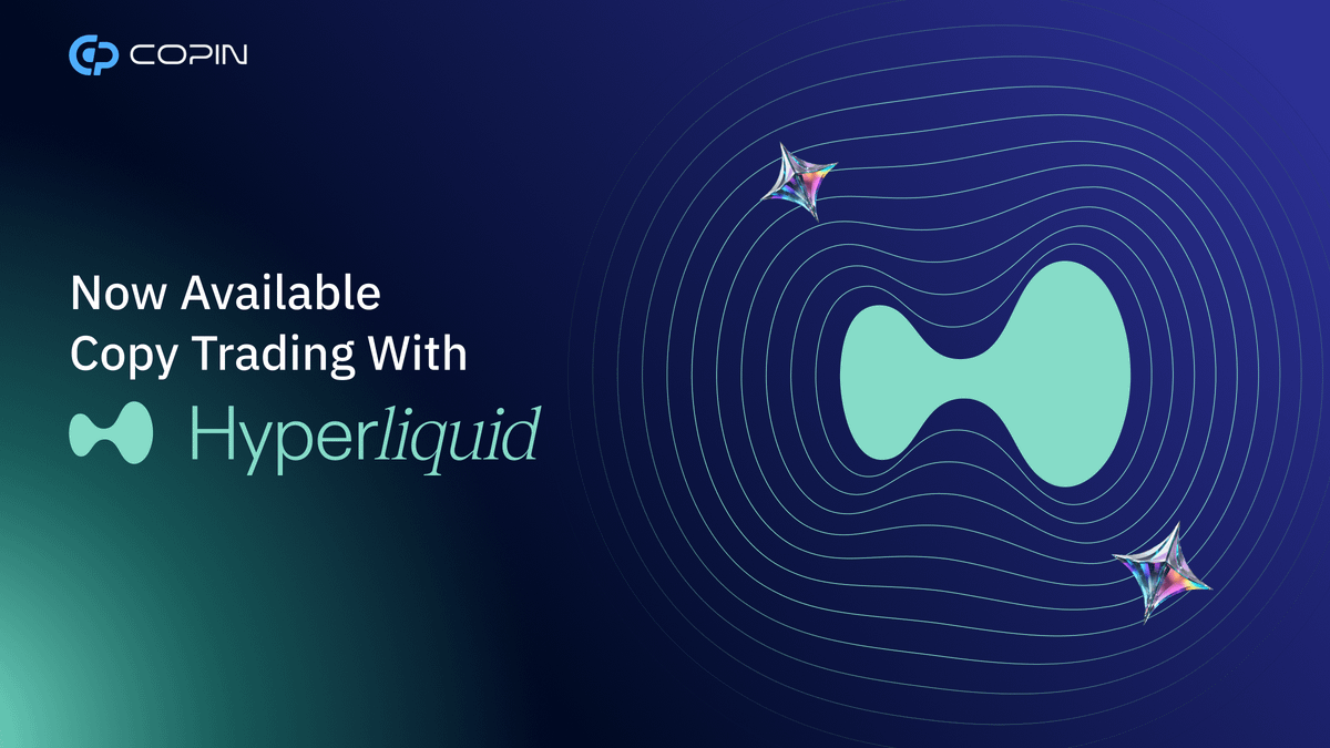 🎉Now @HyperliquidX copy trade available on @Copin_io Copin now offers copy  trading through Hyperliquid! Unlock the potential to copy-trade from  600,000+ on-chain traders across top 20+ perpetual DEXs copyable.🧵