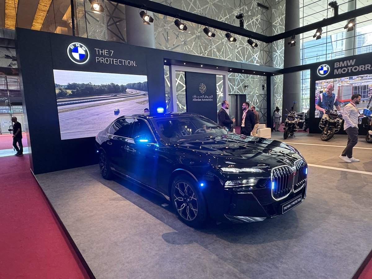 aassadi's tweet photo. THE 7 PROTECTION #BMW 7 Series Protection Vehicle from Alfardan Automobiles Milipol Qatar 2024.

This vehicle redefines luxury and security, offering unparalleled protection without compromising on style.

#BMW #ProtectionVehicle #MilipolQatar #AlfardanAutomobiles #SafetyFirst https://t.co/vJ8KqYdYdK