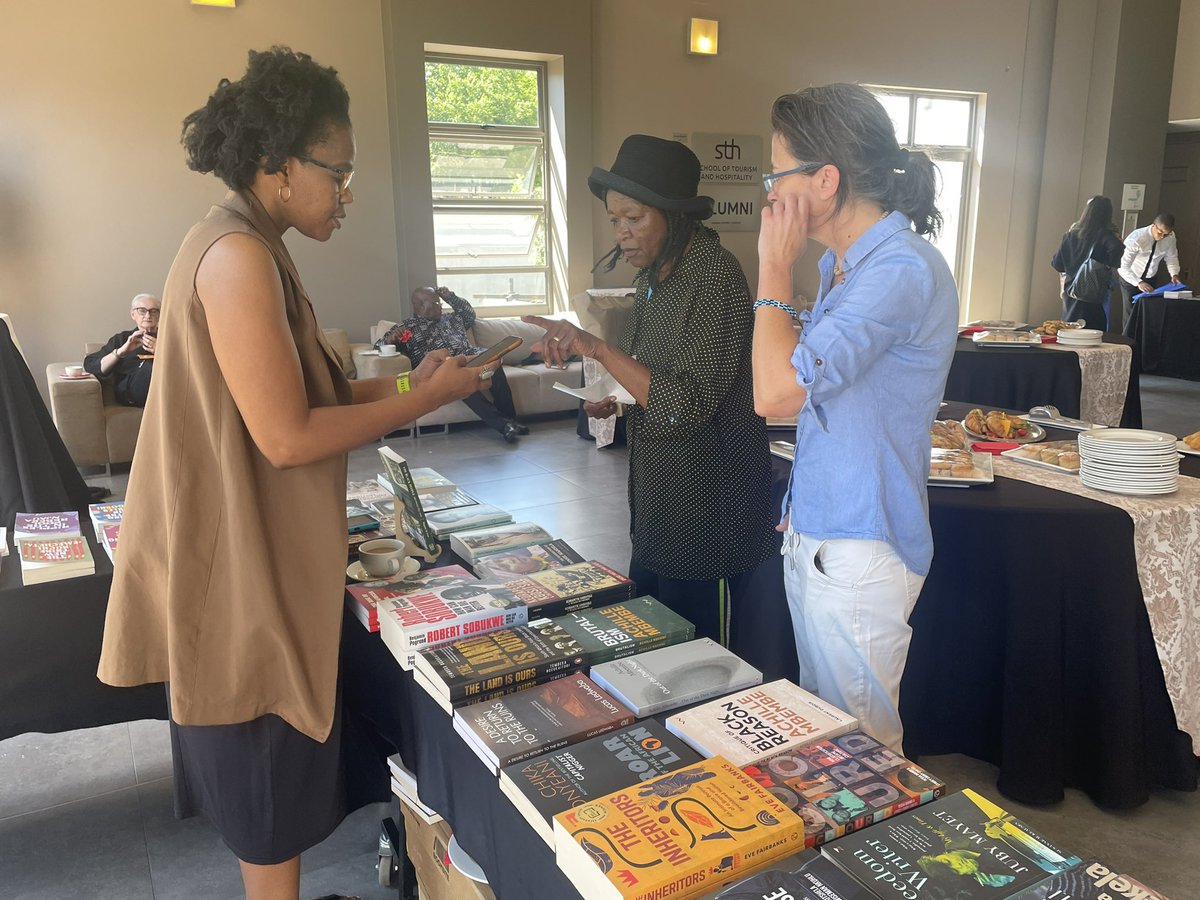 VariousHats's tweet photo. Happening now! #SAreflects 
In person at Bunting Rd Campus, University of Johannesburg, and online on zoom:

https://t.co/x6kHzpkz2S

Join us! https://t.co/xPZ4Vl4iBn